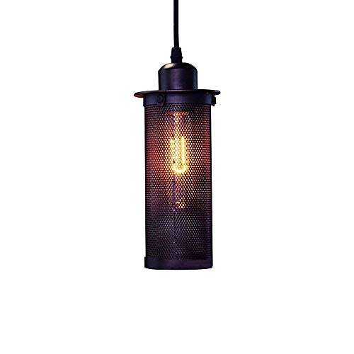 Luminaire suspendu industriel haut de gamme avec finition huilée texturée pour intérieur soigné
