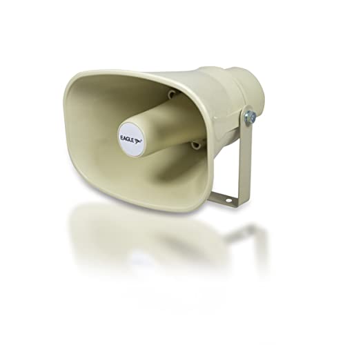 Eagle 100V 15W ABS Rectangular Horn Speaker Ivory Colour. Tannoy, PA, Siren Speaker, Outdoor Speaker, IP65