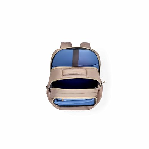 Image of American Tourister Hall 4.0 | 31.5 Ltrs | 3 Compartments | Bottle Pocket | Ergonomic Padded Back Panel & Shoulder Straps | Laptop Backpack | 1 Year International Warranty | Khaki Beige