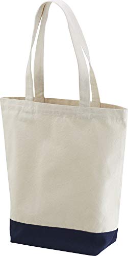 unitedathle(ユナイテッドアスレ) レギュラーキャンバストートバッグ カジュアルバッグ (146001km-5286) ナチュラル/ネイビー M