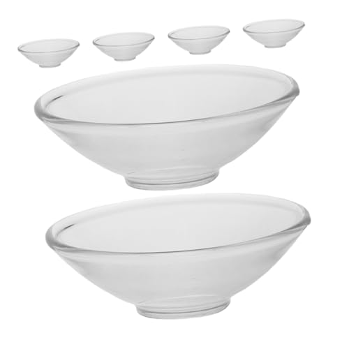 Cabilock 6pezzi Salvagoccia in Vetro Trasparente Per Candele Taper Protezione Antigoccia Riutilizzabile Anelli Fermacera Eleganti Per Decorazioni Matrimonio Feste e Cerimonie Facili Da Puli