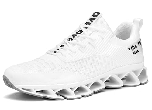 Image of Vooncosir Men's Fashion Sneakers Breathable Mesh Running Shoes Blade Non Slip Soft Sole Casual Athletic Walking Shoes