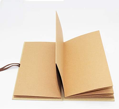 Uooker Stretchable Folding DIY Photo Album 8.2 x 4.5 inches Hardcover Kraft Paper Scrapbook Anniversary Sketchbook Wedding Guest Book Birthday Valentine Gift Student Graduation Albums