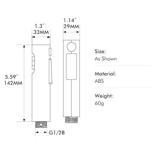 Image of Water Saving Health Faucet for Toilet | Jet Spray | 2 Flow Modes | Chrome Finish | with Telephonic Hose