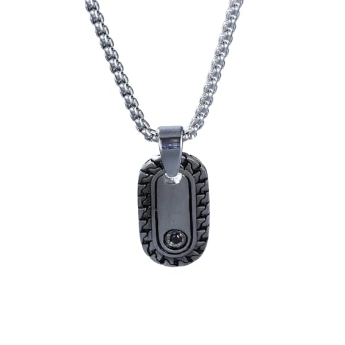 Collier homme acier inoxydable idée cadeau anniversaire ou célébration masculine