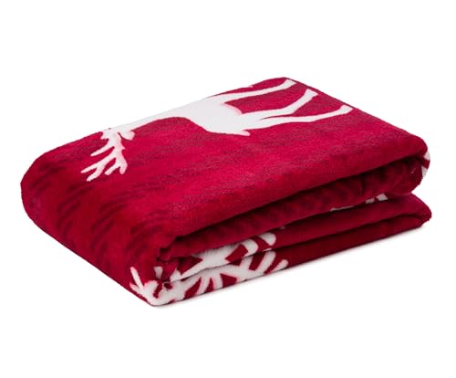 Gözze - Wohndecke Scandic, Kuscheldecke mit winterlichem...