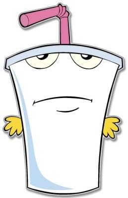 Aqua Teen Hunger Force MASTER SHAKE vynil car sticker 3" x 5"