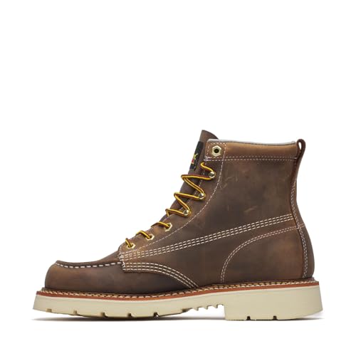 Thorogood American Heritage 6" Moc Toe Work Boots for Men - Full-Grain Leather, Slip and Oil-Resistant, EH Rated4