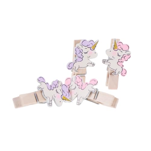 NESTINGHO Portafoto da Parete Multiplo in Legno con Mollette Mini Dipinte, Decorazione per Alberi e Ufficio, Idea Fai-da-Te per Matrimoni e Feste, Set da 10 Pezzi