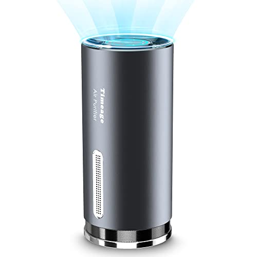 Portable Air Purifier, Timeage Car Air Ionizer with Hepa, UV