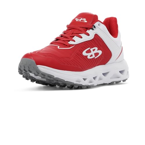 Boombah Victor Pro Men's Turf Red/White/White/Gray - Size 11.5