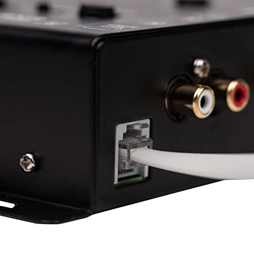 Crunch CRXR 2-Way/3-Way Active Crossover with Bass Knob, 8.5V Line Driver, 4-Channel Input for Car Audio Systems
