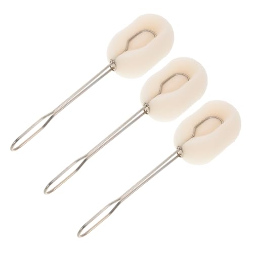 SEWOART 3pcs Bottle Cleaning Brush Bottle Washing Sponge Wine Sponge Brush Handle Bottle Brush Bottle Sponge Glassware Cleaning Brushes Bottle Cleaning Sponge Pot Cleaning Brush