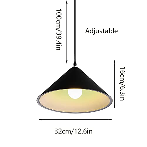 Lustre à tête simple E27 avec cordon réglable pour abat-jour - 5