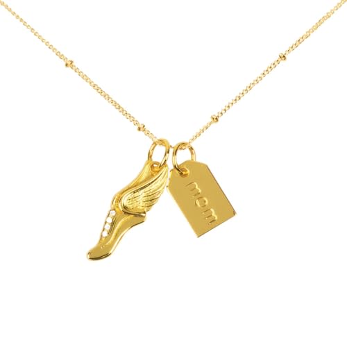 Chelsea Charles Track and Field Mom Necklace - Gold
