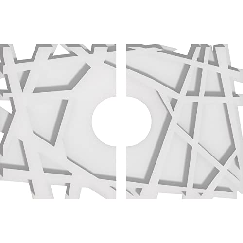 Médaillon de plafond PVC Novo rectangulaire et durable
