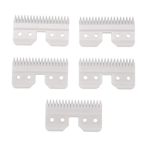 Zeeda 18 Dientes 5 Unids/Lote Pet Clipper Cuchilla MóVil de CeráMica TamañO EstáNdar de la Hoja A5 y Duradera Cover
