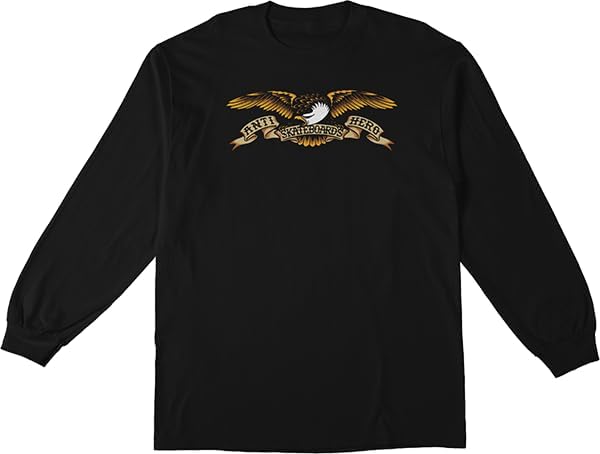 Anti Hero Eagle LS Youth Large BLK/Multi/Color
