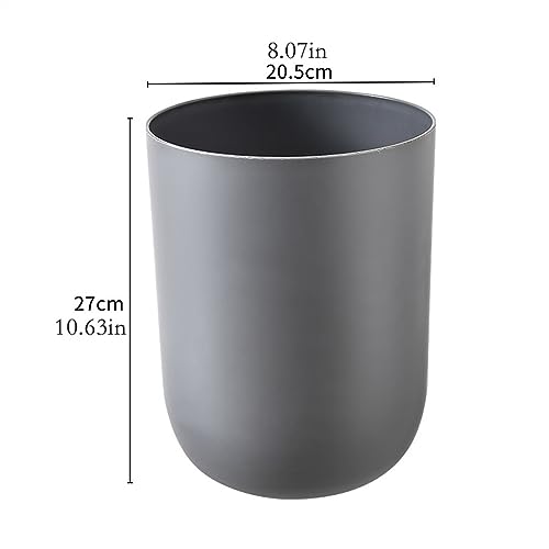 Poubelle salon et bureau compacte corbeille blanche - 2