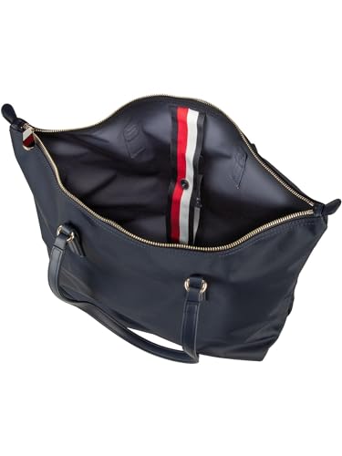 Tommy Hilfiger Borsa Tote Bag Donna Poppy Con Zip, Blu (Space Blue), Taglia Unica - 4