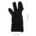 DINHEAROM Heat Resistant Hair Curling Finger Gloves 3pcs Cotton Mitts for Hair Styling Protection in Beauty Salons and Home Use