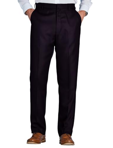 Smart Casual Pants Men's Pants for Home Office Comfortable Fit Practical Pocket Design Formal Pants for Men Black2