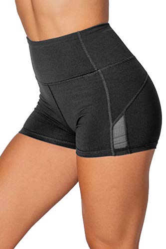 Image of Kamo Fitness High Waist Athletic Yoga Shorts Tummy Control Workout Running