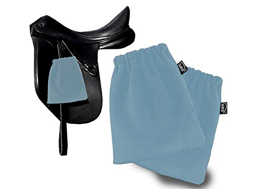 AIKO Protector de estribos para estribos de forro polar, 1 par (azul acero)