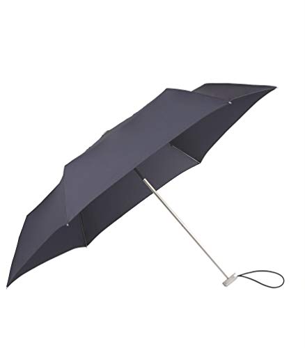 Samsonite Alu Drop S - 3 Sekcja manualna mini płaska parasol, 23 cm, Indigo Blue