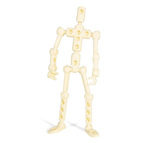 ModiBot Mo Action Figure Kit Accessory Kit Set | 3D Printed Parts Compatible | Flexible and Customizable | Tan