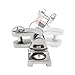 HAIWEN Pair of Stainless Steel 316 Swivel Bimini Top Deck Hinge Swivel Deck Hinge,Marine Top Mountain Type Fitting Hardware for Marine Boat Yacht Shade Sails (Pair)