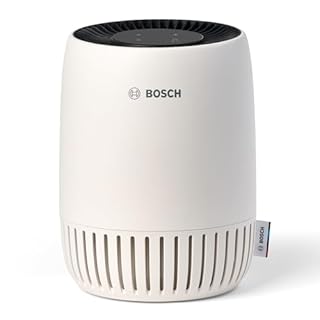 Bosch Air 500 Purificatore d’Aria - Rimuove gli inquinanti, include filtro aria e modalità sleep (< 25 dB(A)) - per stanze fino a 23 m² - con porta di ricarica USB-C - CADR: 100 m³/h