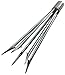 SPEARFISHING WORLD Trident Stainless Steel Multiprong Paralyzer 5 Spear Tip Harpoon Gaffs Barbed for Diving Spears Gig 6.25 inch, Ideal for Lionfish (11mm Female Threads)