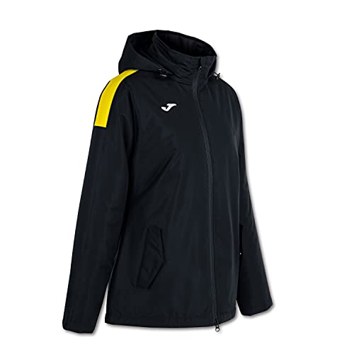 Joma - Anorak trivor, Talla L, Color Negro Amarillo