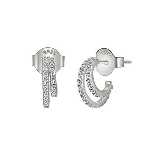 Boucles d'oreilles pour femme hypoallergéniques en argent 925 anti-irritation