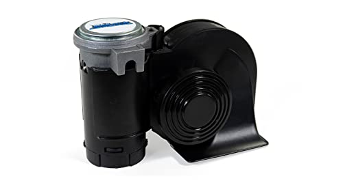Hornblasters 12-Volt Black Compact Electric Truck Horn #TOP2