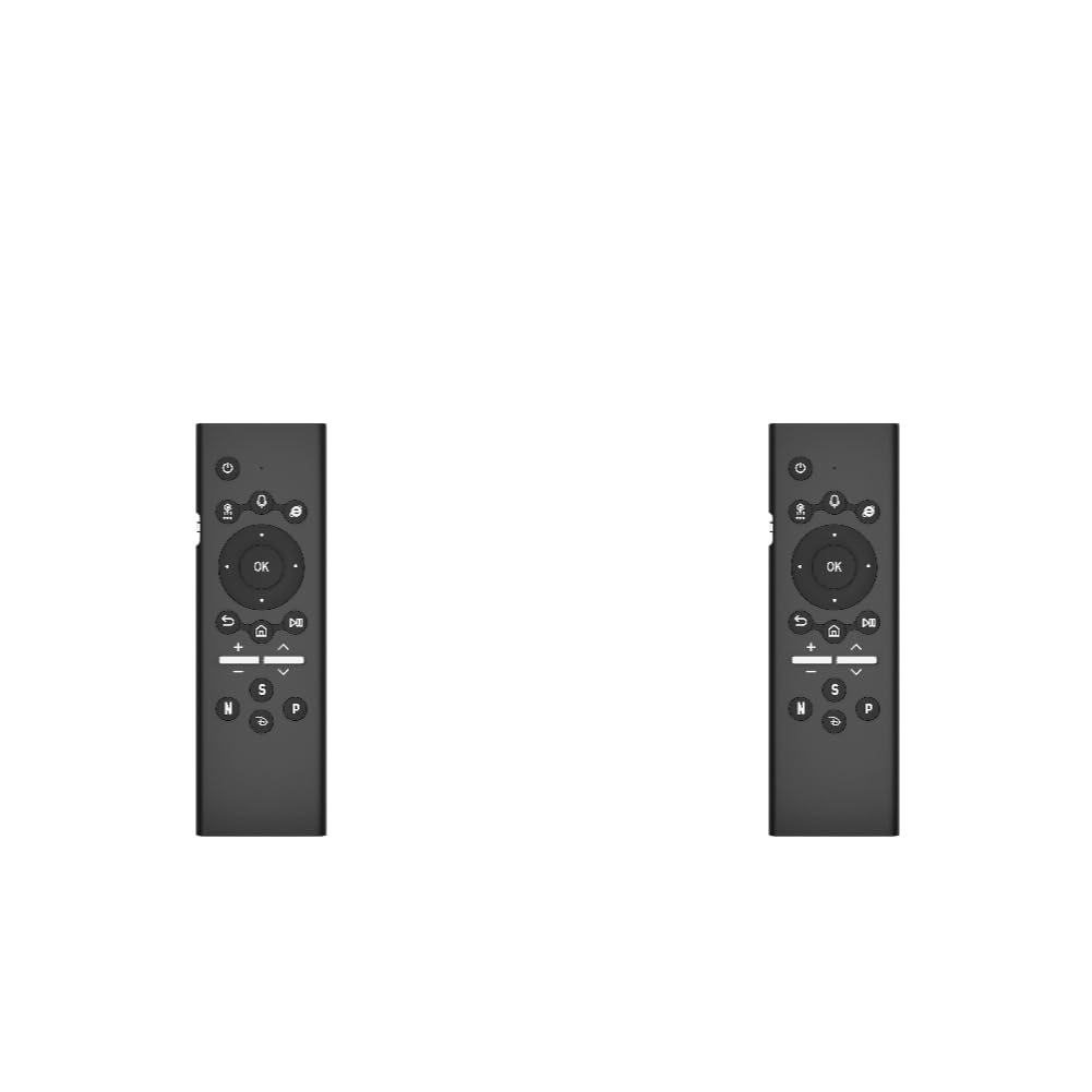 Lot de 2 télécommandes vocales intelligentes de rechange pour Smart TV Smsung avec clavier rétroéclairé sans fil compatible avec TV de 2019 à 2024