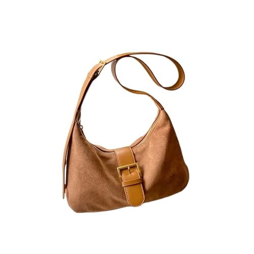 Sac en daim marron réglable pour transporter vos essentiels tous les jours