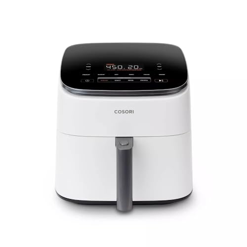 Image of Cosoris 6qt TurboBlaze Smart Air Fryer Cream, 9-in-1 Cooking, 5 Speeds, 5L Capacity, Rapid Heating, Smart App & Voice Control, Dishwasher Safe Basket, Oil-Free Frying, LED Touchscreen