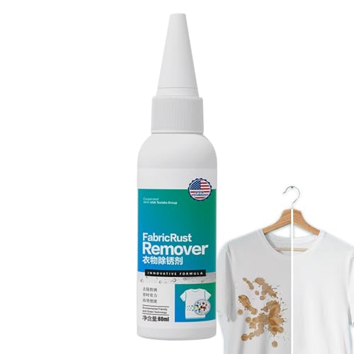 Generic Fabric Rust Remover 80ml Fabric Rust Stain Remover For Clothes Multifunctional Rust Eraser For Fabric Strong Clothes Rust Remover