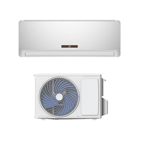 LIFEZEAL Split- Klimagerät 24000 BTU, Leises Inverter- Klimaanlage, Kältemittel R32, Klimagerät mit Selbstreinigung, Air Conditioner mit Fernbedienung für 116m² Räume, Wandhalterung