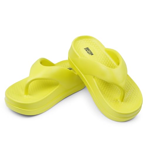 Image of DOCTOR EXTRA SOFT Women's EVA Flip Flop Slippers| Lightweight Comfortable Sandals| Thick Sole Cushion Slip-On, Waterproof Cloud Soft Platform Thong for Summer Beach, Pool & Indoor Outdoor Wear D-557