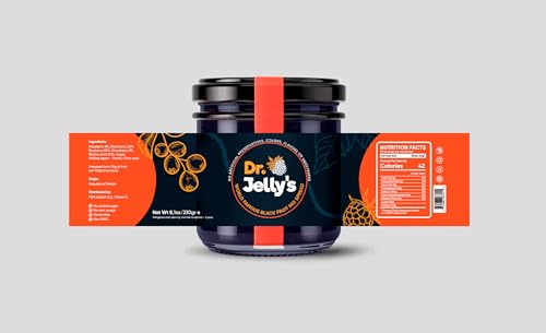 Dr. Jelly's Black Fruit Mix Spread, No Added Sugar, 8.1 oz, All Natural
