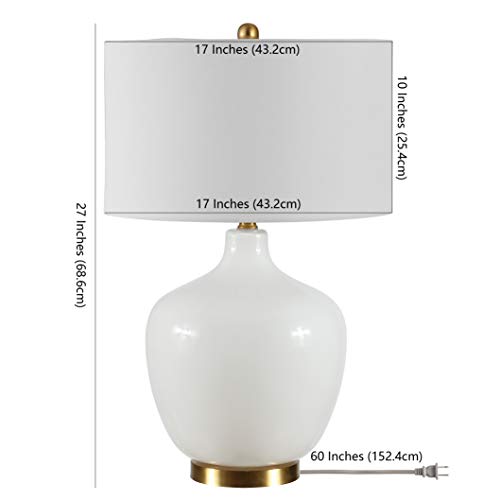 Lámpara de mesa SAFAVIEH con base de vidrio y luz LED miniatura 3