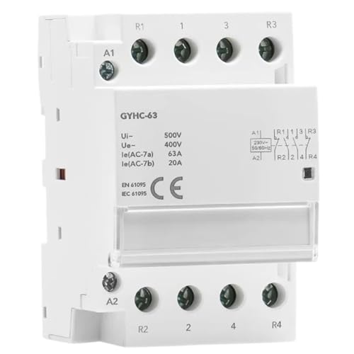 Contacteur domotique 4P 63A 4NC pour automatiser le chauffage de toute la maison