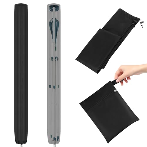 MIHURO Rotary Washing Line Cover 600D Oxford Cloth Washing Line Cover with Storage Bag,Waterproof Airer Cover Durable Washing Line Covers Rotary with Zip 180cm Rotary Line Cover for Outdoor