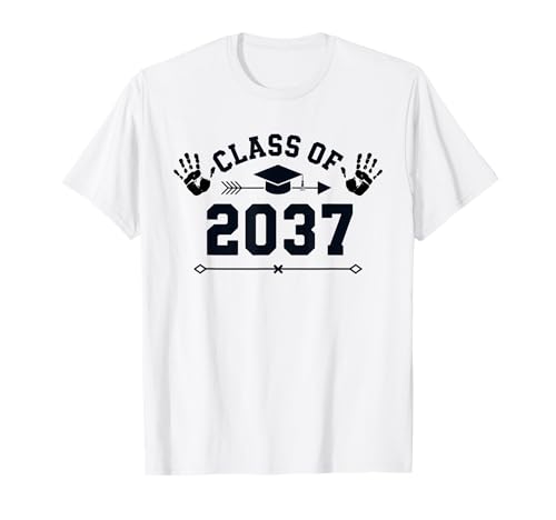 Clase de 2037 Recuerdo Inicio Escuela Recepción Graduación Camiseta
