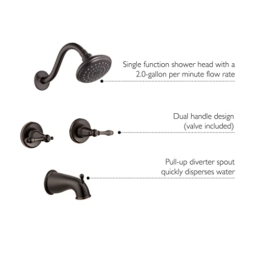 Design House 523472 Bath And Shower Trim With Valve, Oil Rubbed Bronze #TOP3