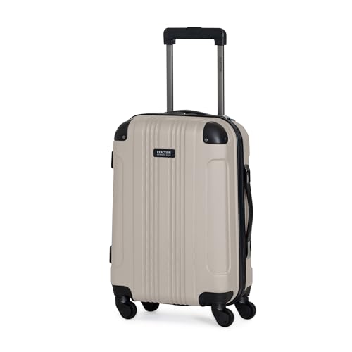 Image of Kenneth Cole REACTION Out of Bounds Lightweight Hardshell 4-Wheel Spinner Luggage, Mushroom, 20-Inch Carry On
