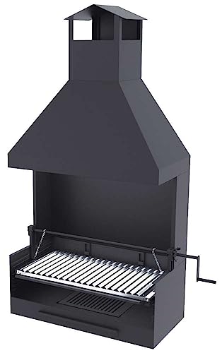 Barbacoa de carbón y leña Parrilla de acero...
